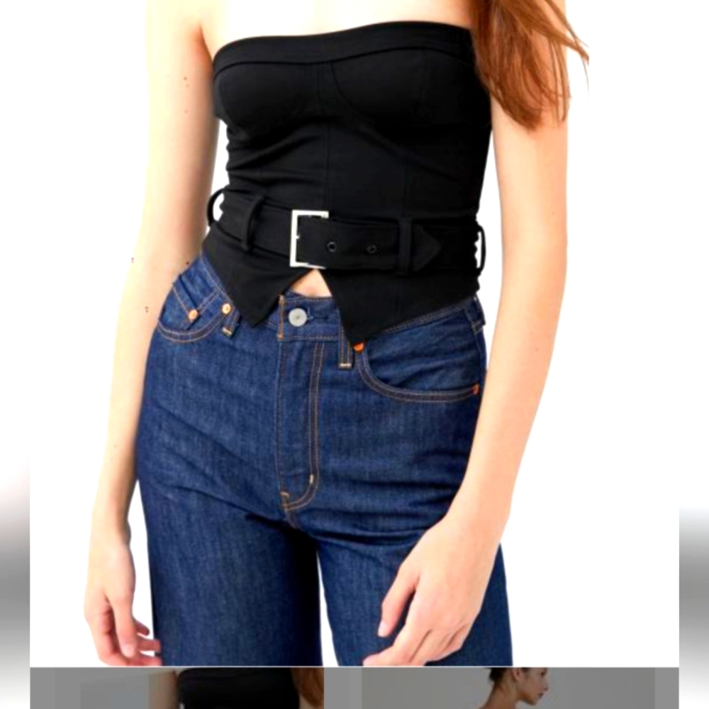 UO Dakota Belted Bustier Top/ Urban Outfitters